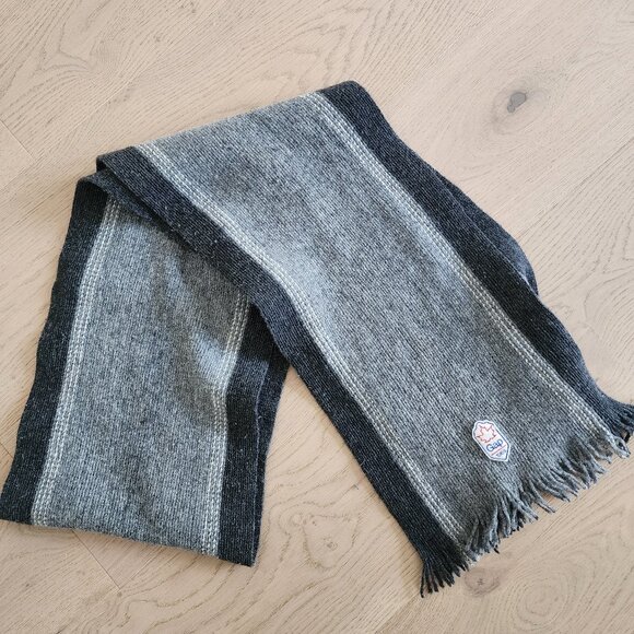 Men's cozy Gap scarf charcoal and grey - Picture 1 of 7
